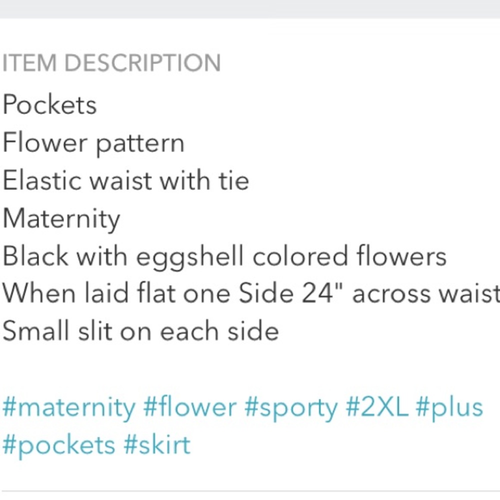 Maternity sporty skirt - Picture 4 of 4
